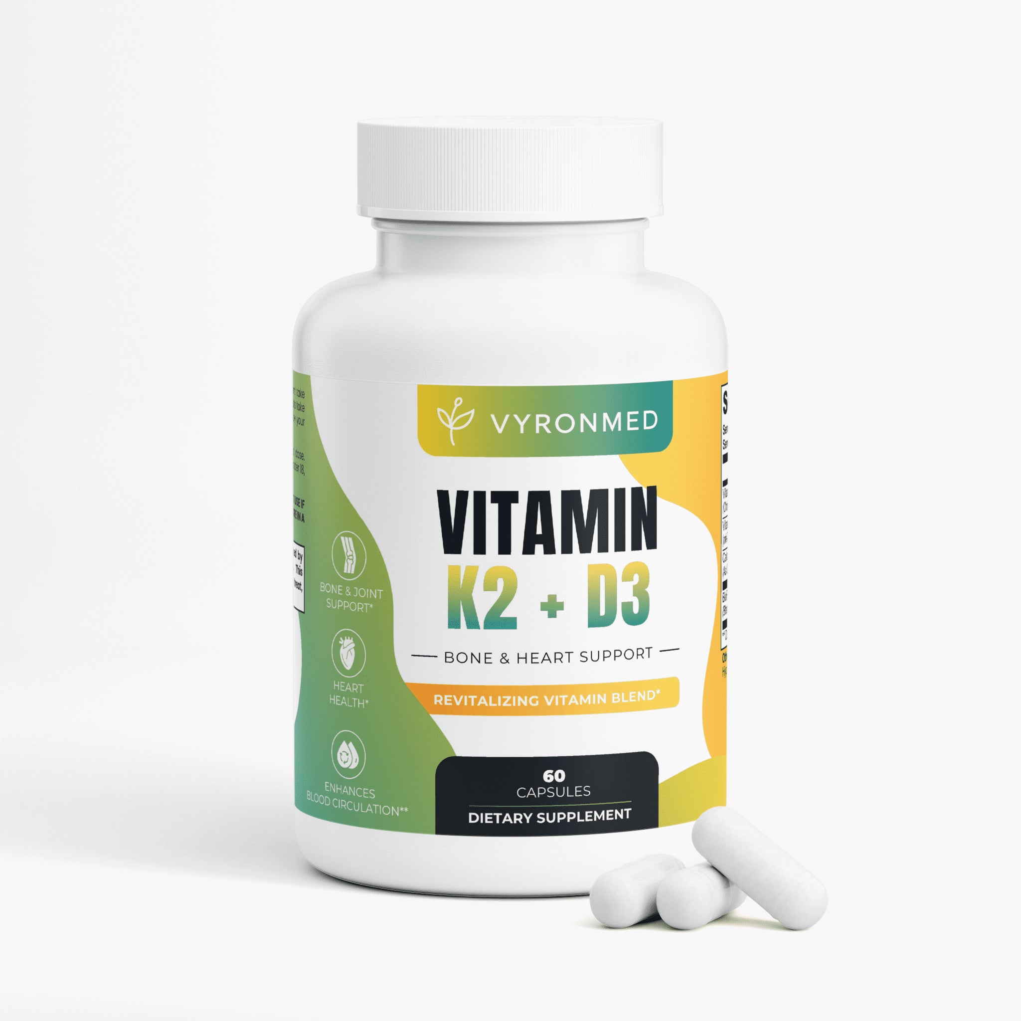 Vitamin D3 + K2 - vyronmed - Vitamin D3 + K2 - Bone, Joint & Cartilage